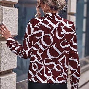 Sexy small burgundy blouse.